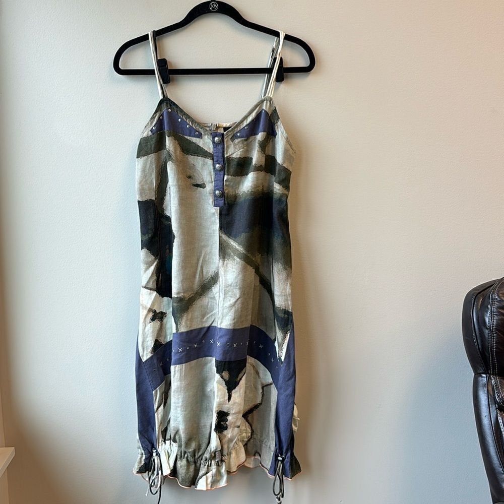 Animale dress midi sleeveless geometric pattern